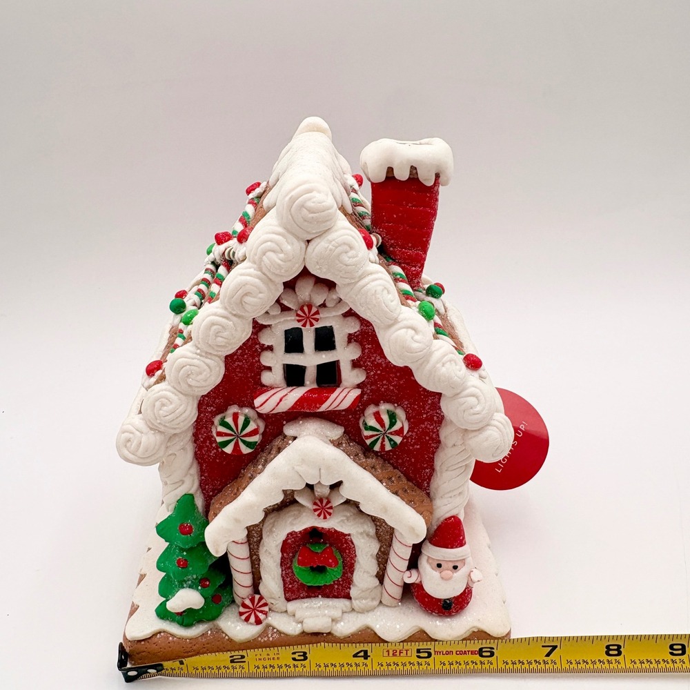 Light Up Gingerbread House Christmas Holiday Home Decor Tabletop Decoration - Picture 6 of 6